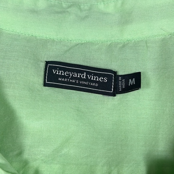 Vineyard Vines Womens Mint Green Popover Shirt Cotton Modal Relaxed Fit Size M - Picture 8 of 11